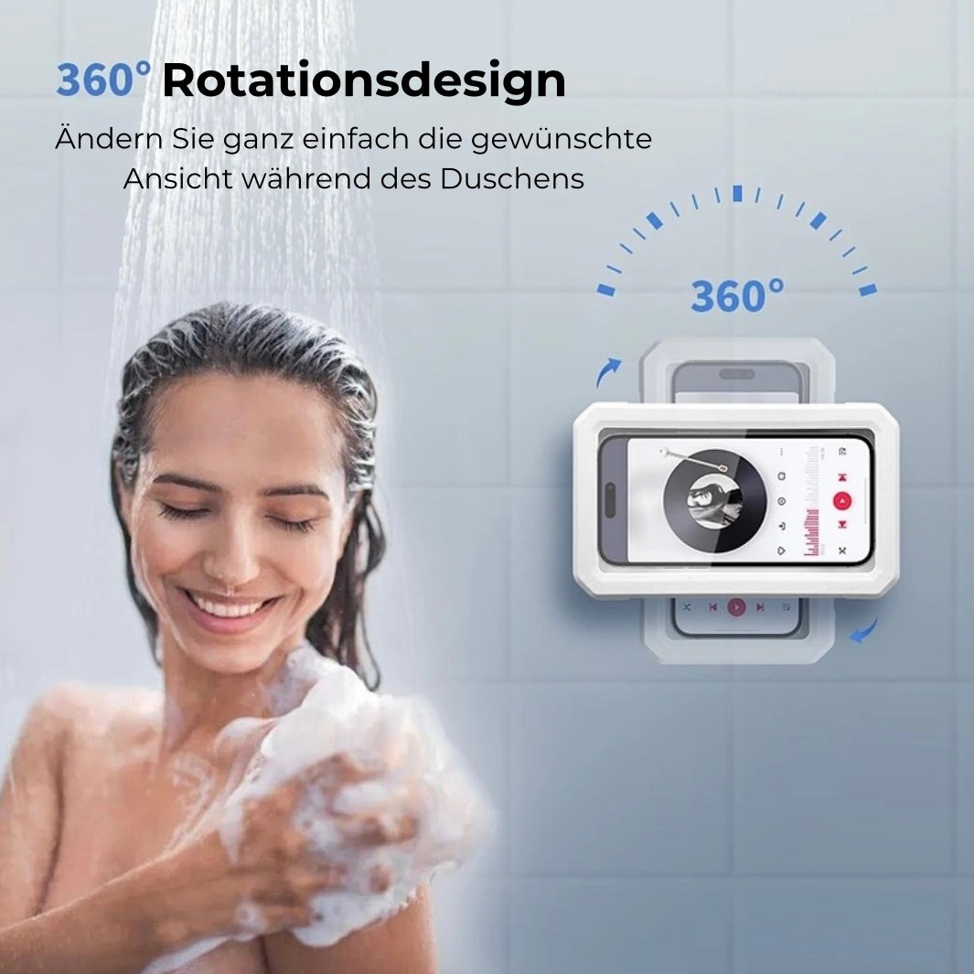 AquaGuard 360 - wasserdichte Handyhalterung für Ihre Dusche